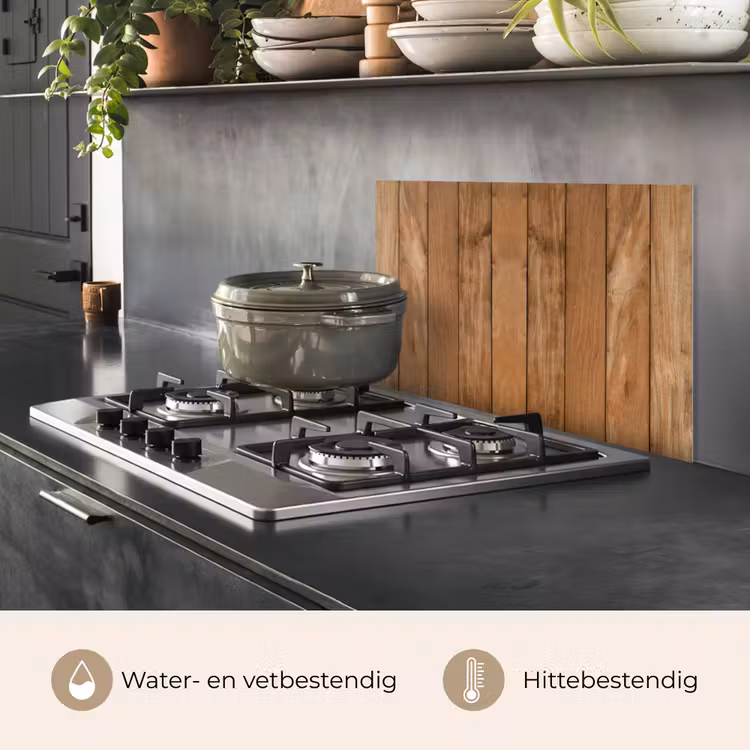 Hout - Naturel - Planken - Structuur keuken achterwand spatscherm klein -usp_NL