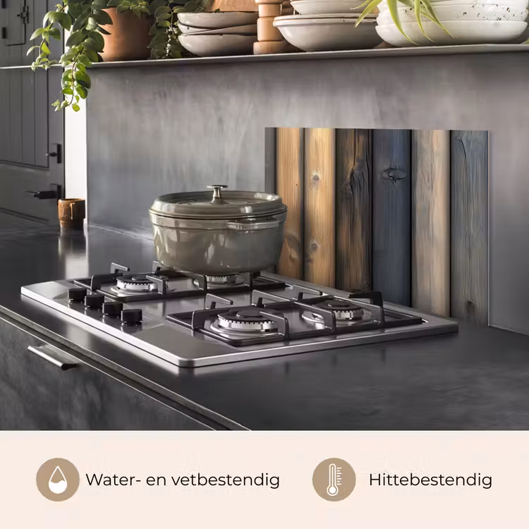 Hout - Planken - Gemengd keuken achterwand spatscherm klein -usp_NL