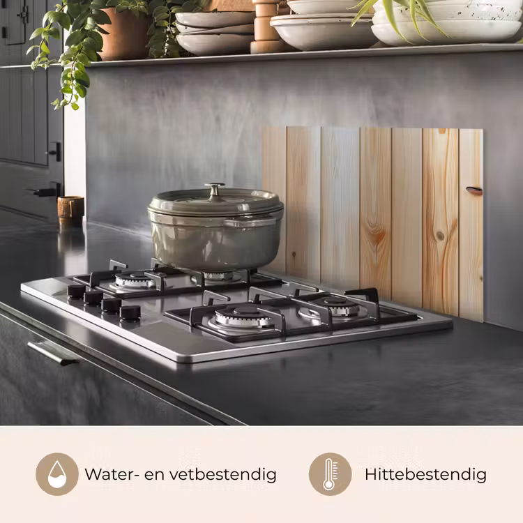 Hout - Planken - Licht keuken achterwand spatscherm klein -usp_NL