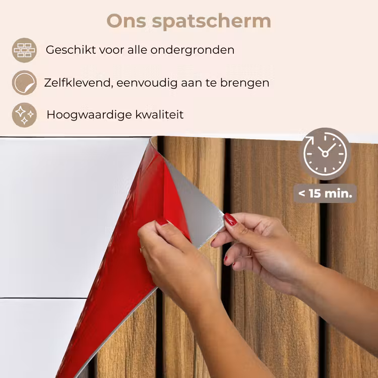 Hout - Planken - Natuurtinten keuken achterwand spatscherm klein -spatscherm_NL