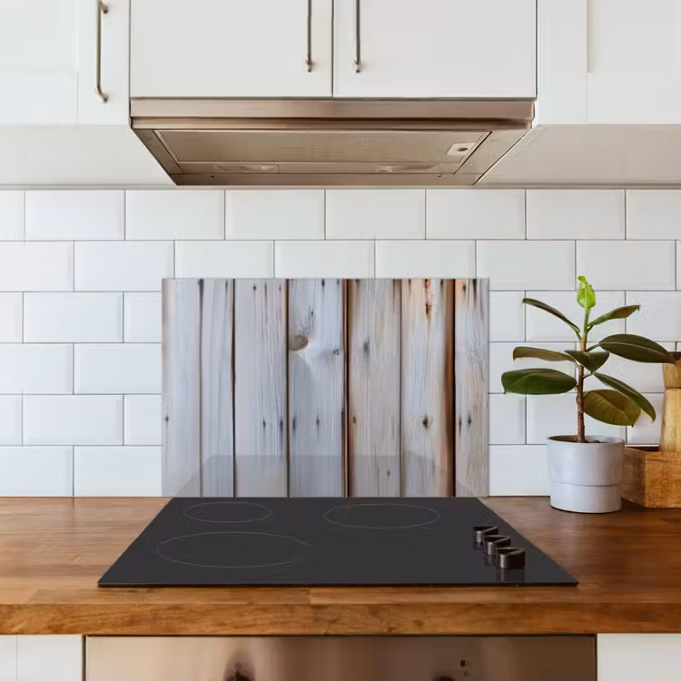 Hout - Planken - Verweerd keuken achterwand spatscherm klein -sfeer2