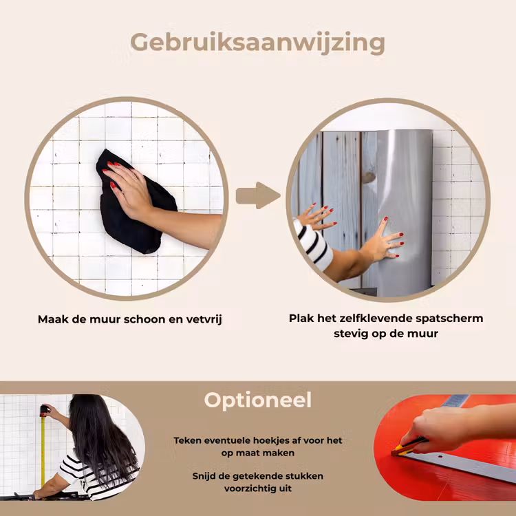 Hout - Planken - Verweerd keuken achterwand spatscherm klein -gebruiksaanwijzing_NL