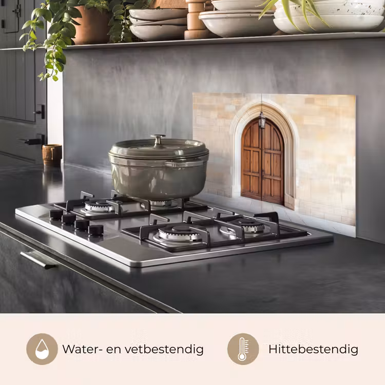 Houten - Deur - Lantaarn keuken achterwand spatscherm klein -usp_NL