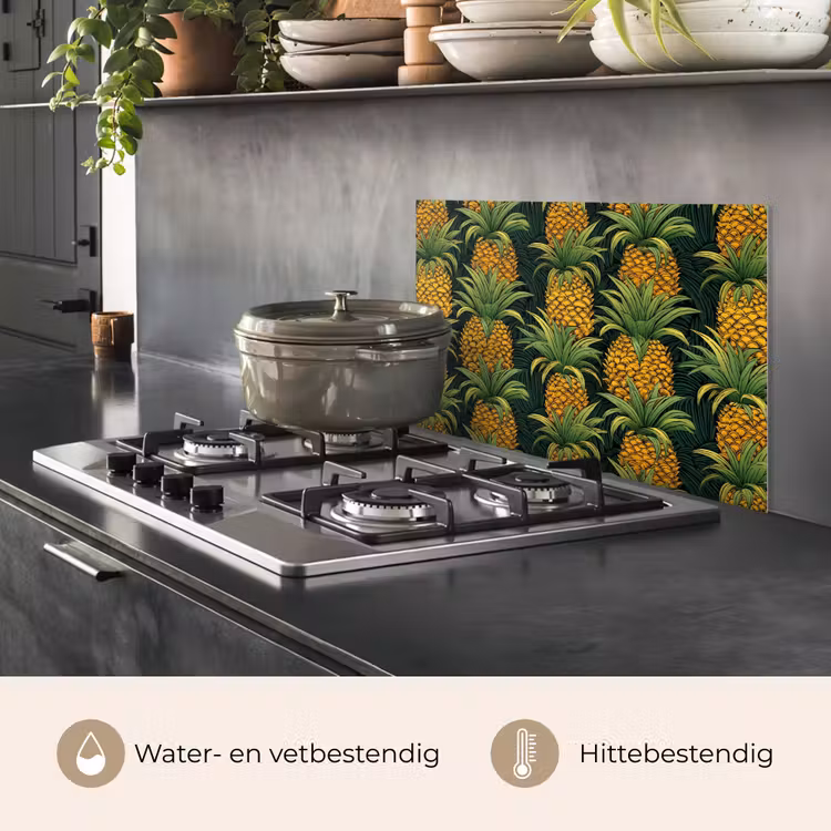 Illustratie - Patroon - Ananas keuken achterwand spatscherm klein 900 -usp_NL
