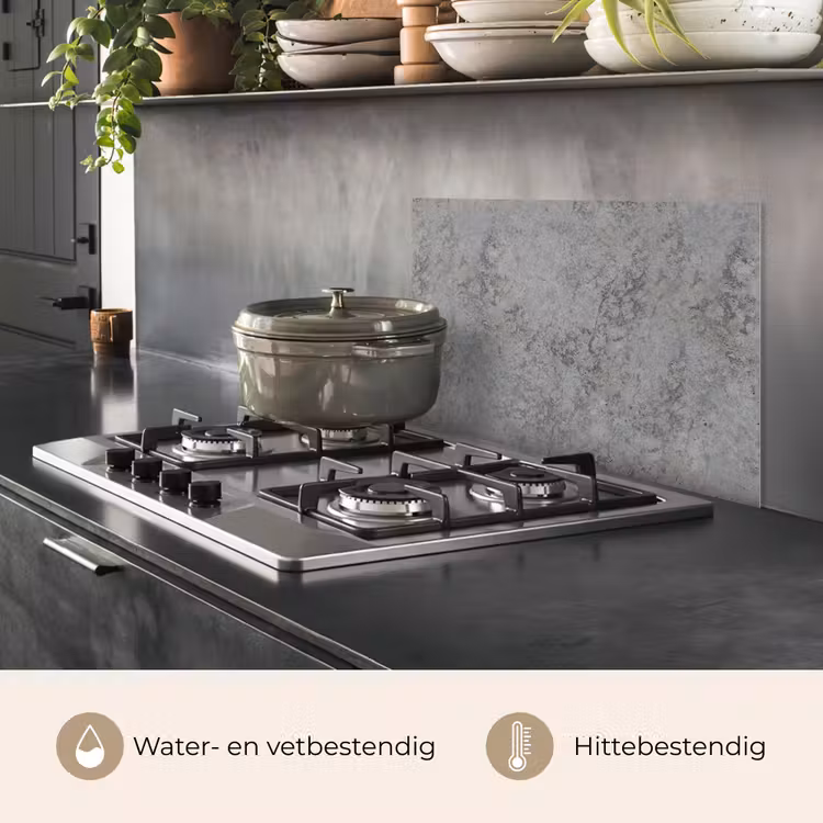 Industrieel - Beton - Patronen keuken achterwand spatscherm klein 900 -usp_NL