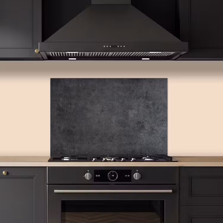 Industrieel - Leisteen - Grijs - Structuur - Beton keuken achterwand spatscherm klein -sfeer1