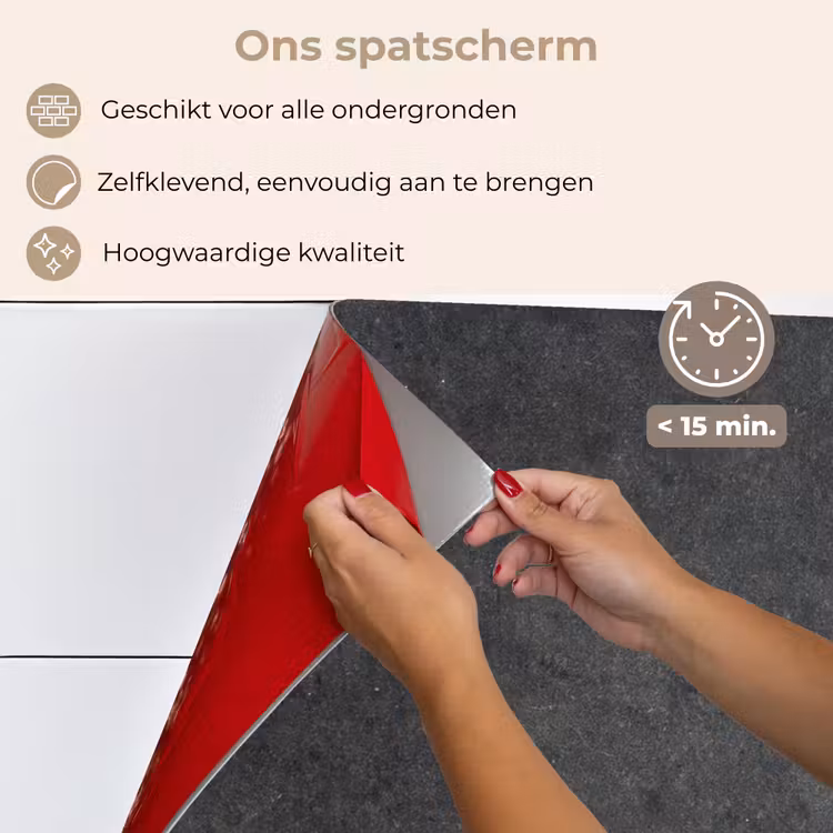 Industrieel - Leisteen - Grijs - Structuur - Beton keuken achterwand spatscherm klein -spatscherm_NL