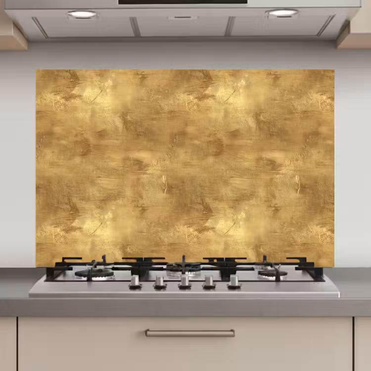 Industrieel - Textuur - Goud keuken achterwand spatscherm klein 900 -3d_website