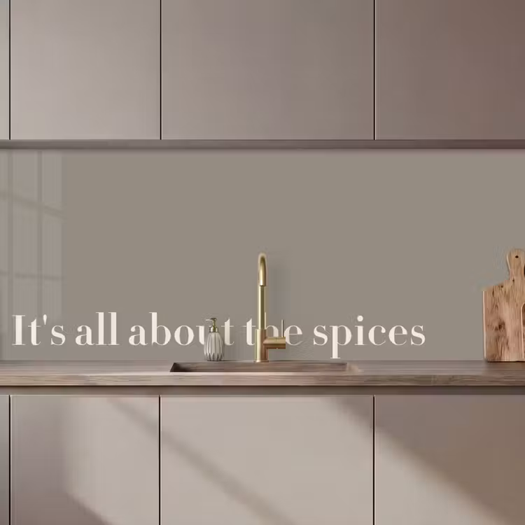 Keuken achterwand - It's all about the spices