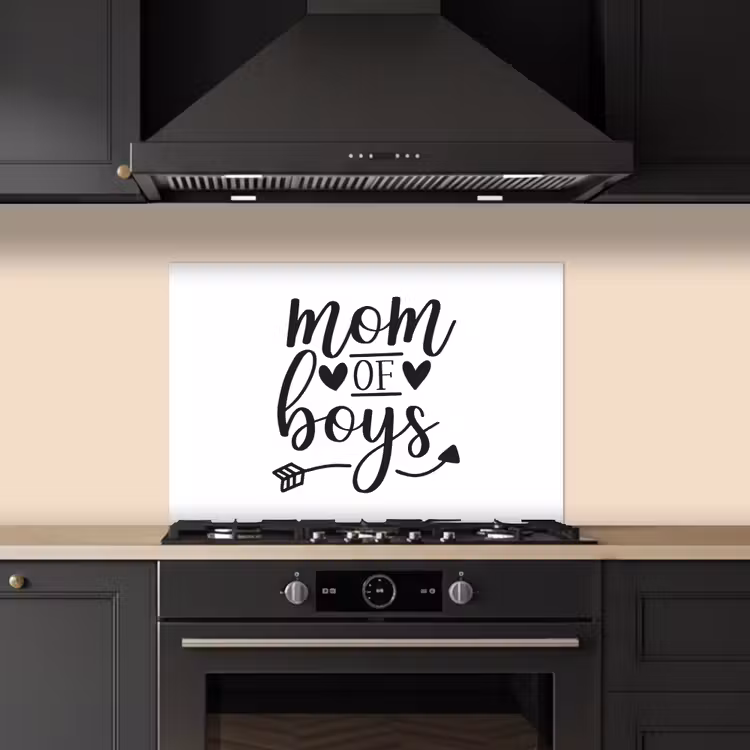 Jongens - Moederdag - Quotes keuken achterwand spatscherm klein -sfeer1