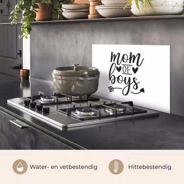 Jongens - Moederdag - Quotes keuken achterwand spatscherm klein -usp_NL
