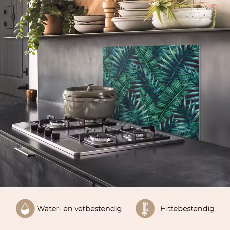 Jungle - Bladeren - Tropical keuken achterwand spatscherm middel -usp_NL