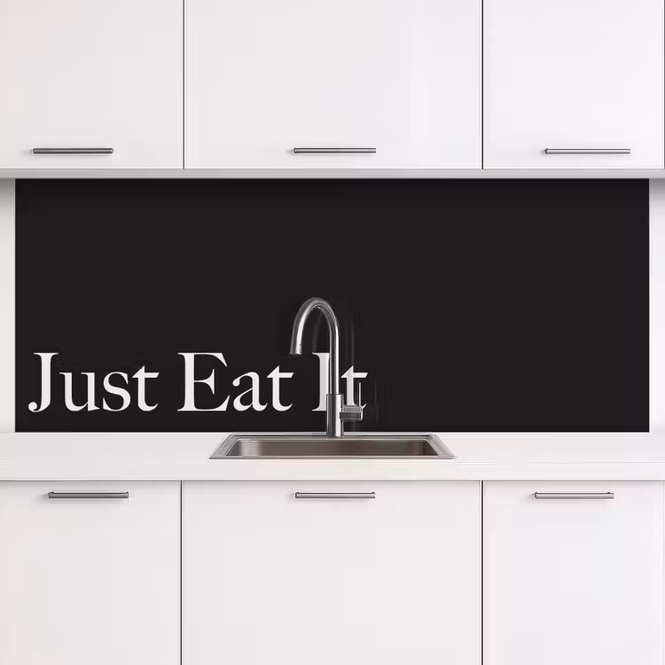 Just Eat It keuken achterwand 2 middel -3d