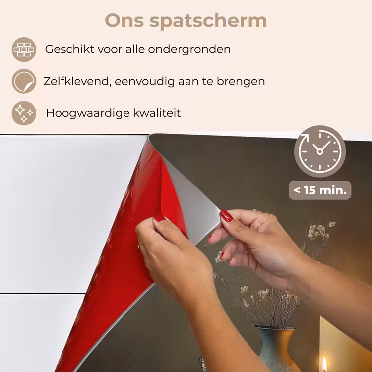 Kaarsen - Stilleven - Rustiek - Boeken keuken achterwand spatscherm klein -spatscherm_NL