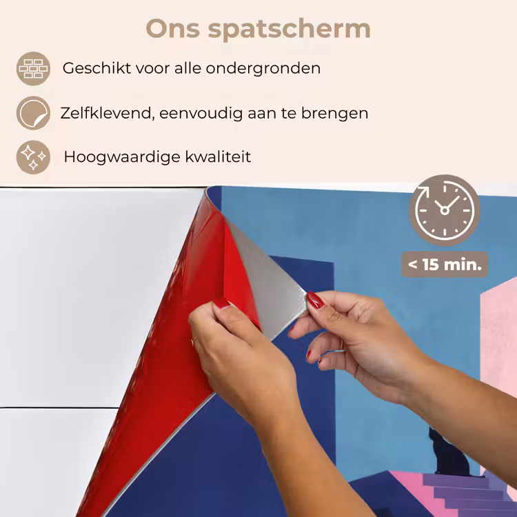 Kat - Trap - Gebouwen - Schaduwcontrasten keuken achterwand spatscherm klein -spatscherm_NL