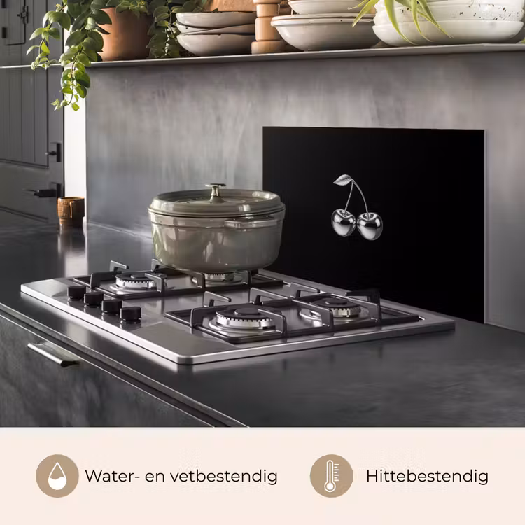 Kers - Luxueus - Metallic keuken achterwand spatscherm klein -usp_NL