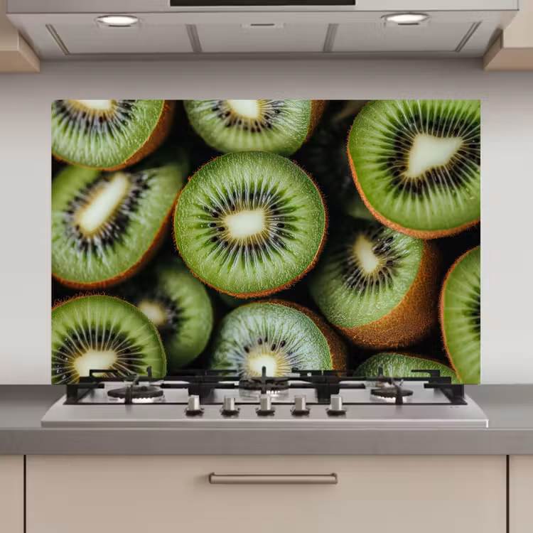 Kiwi - Fruit - Groen keuken achterwand spatscherm klein -3d_website