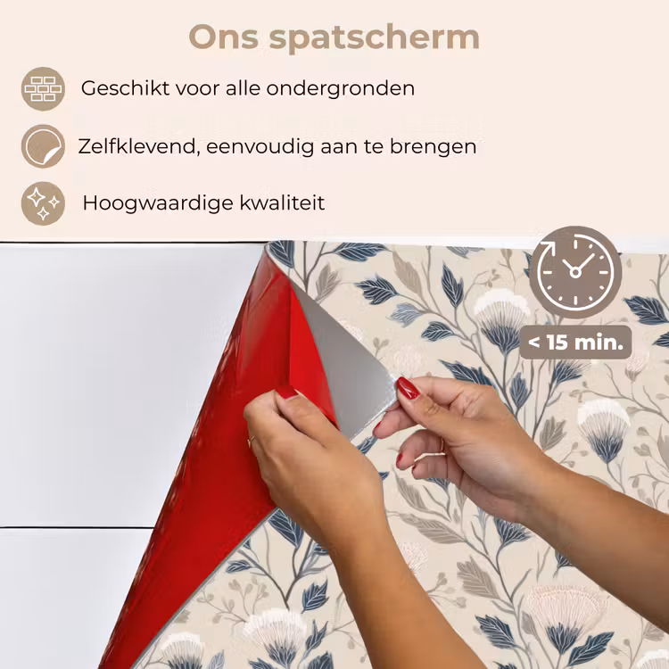 Klassiek - Botanisch - Kleurrijk keuken achterwand spatscherm klein 900 -spatscherm_NL