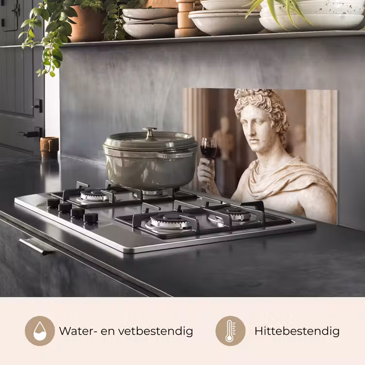 Klassiek - Marmer - Wijn keuken achterwand spatscherm klein -usp_NL