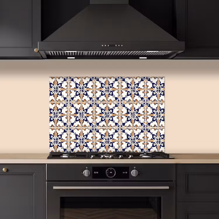 Klassiek - Patroon - Kleurrijk keuken achterwand spatscherm klein 900 -sfeer1
