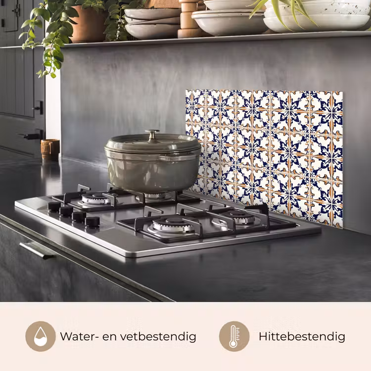Klassiek - Patroon - Kleurrijk keuken achterwand spatscherm klein 900 -usp_NL