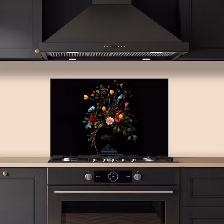 Klassiek - Vaas - Boeket - Bloemen keuken achterwand spatscherm klein -sfeer1