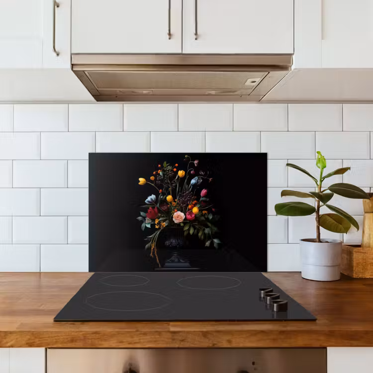 Klassiek - Vaas - Boeket - Bloemen keuken achterwand spatscherm klein -sfeer2