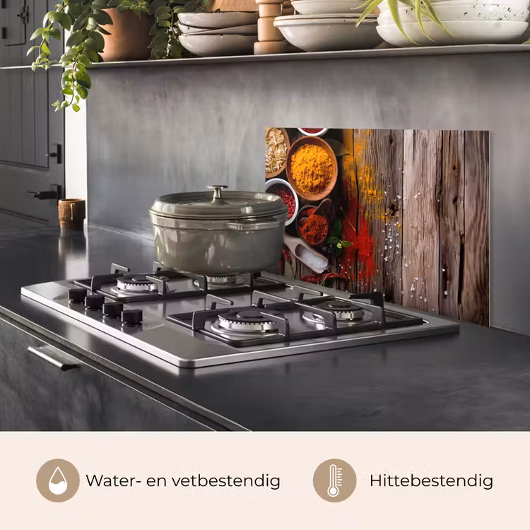 Kleurenpalet van de Natuur keuken achterwand spatscherm klein -usp_NL