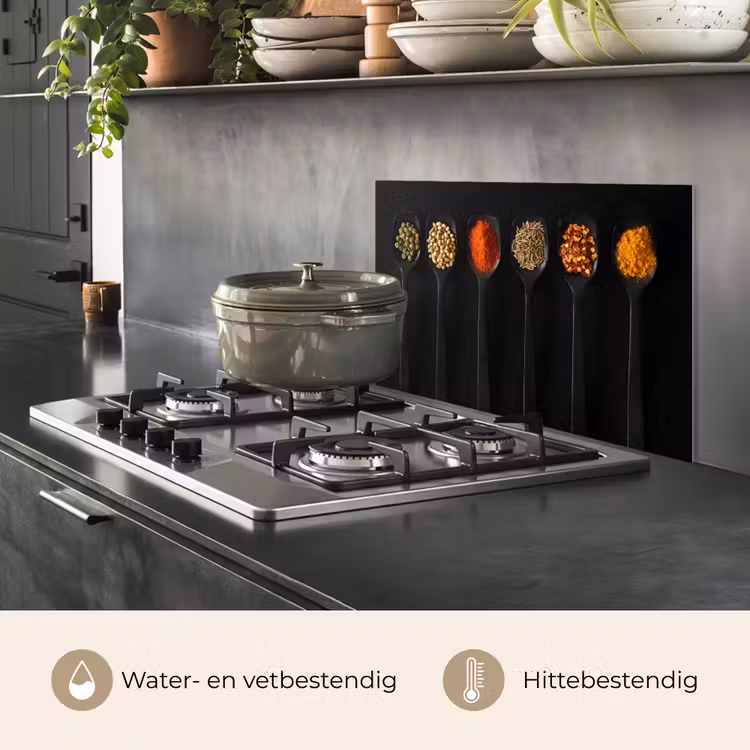 Kleurrijk Kruiden Kwartet keuken achterwand spatscherm klein -usp_NL
