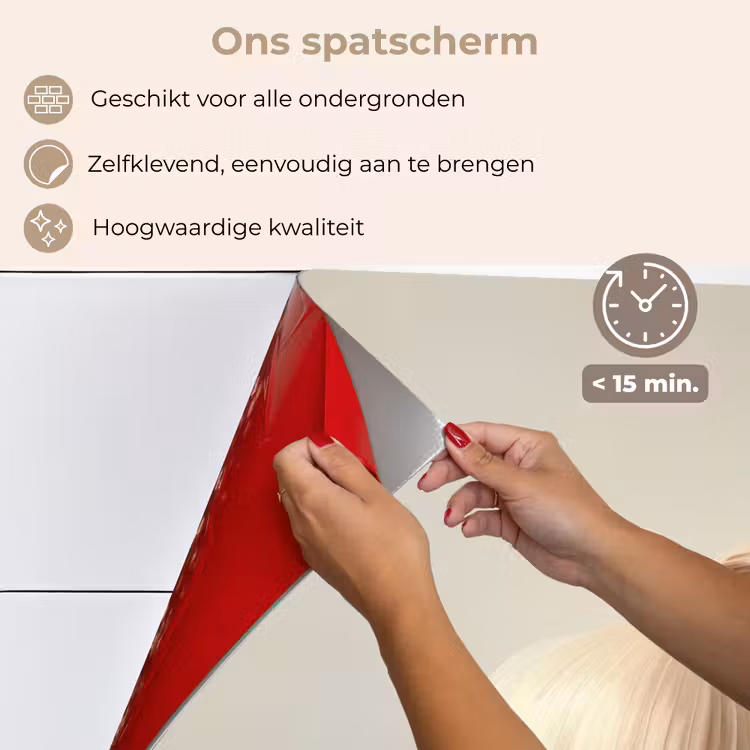 Knoflook - Natuurlijk - Beige keuken achterwand spatscherm klein -spatscherm_NL