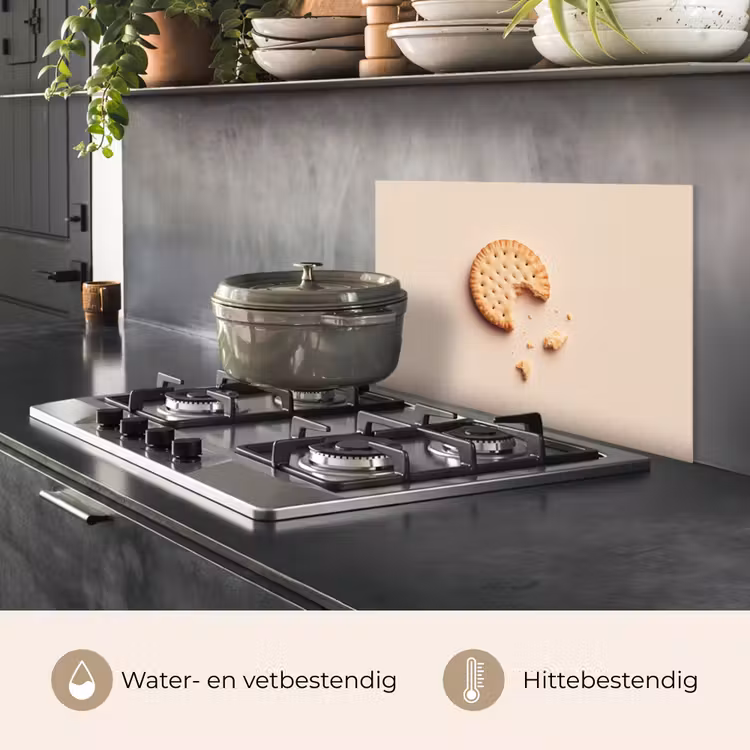 Koekje - Kruimels - beige keuken achterwand spatscherm klein -usp_NL