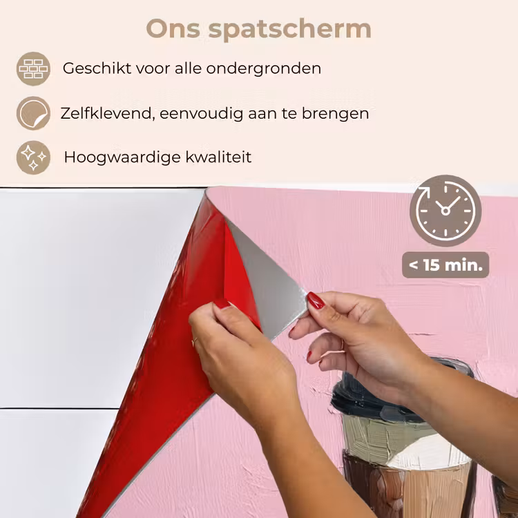 Koffiebekers - Deksel - Verf - Textuur keuken achterwand spatscherm klein -spatscherm_NL