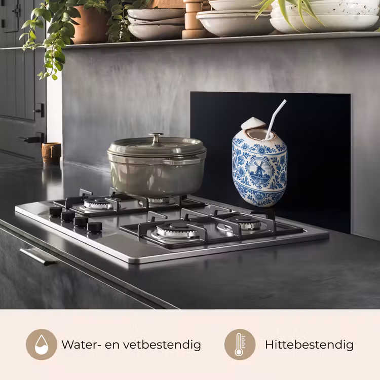 Kokosnoot - Eten - Delfts blauw - Drinken keuken achterwand spatscherm klein -usp_NL