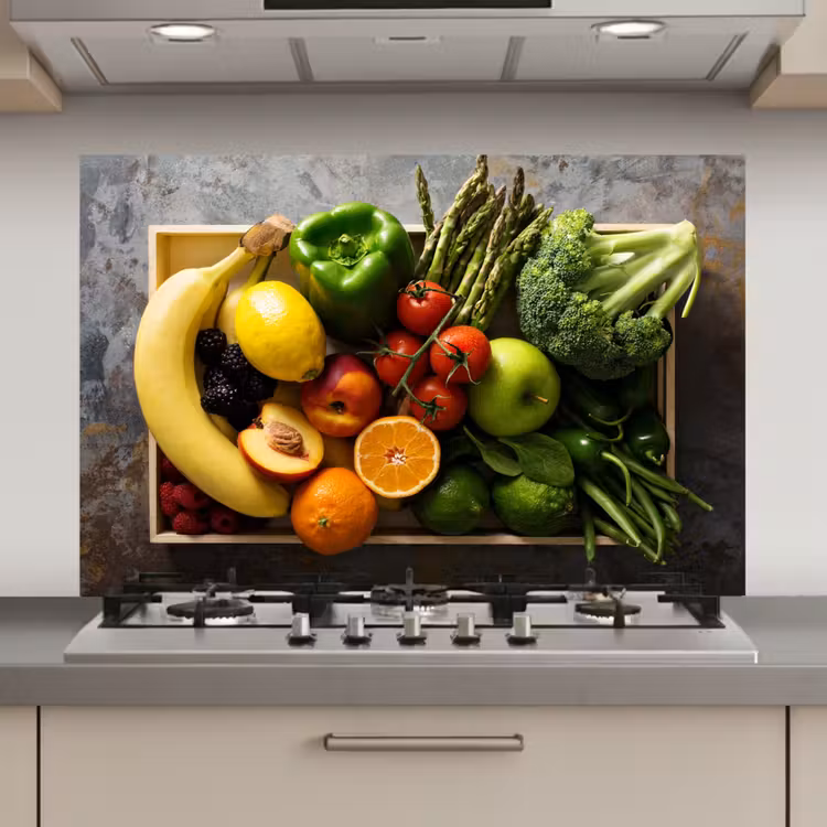 Krat - Fruit - Regenboog keuken achterwand spatscherm klein -3d_website
