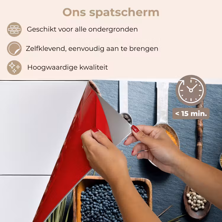 Kruiden - Lepels - Specerijen - Keuken keuken achterwand spatscherm klein -spatscherm_NL