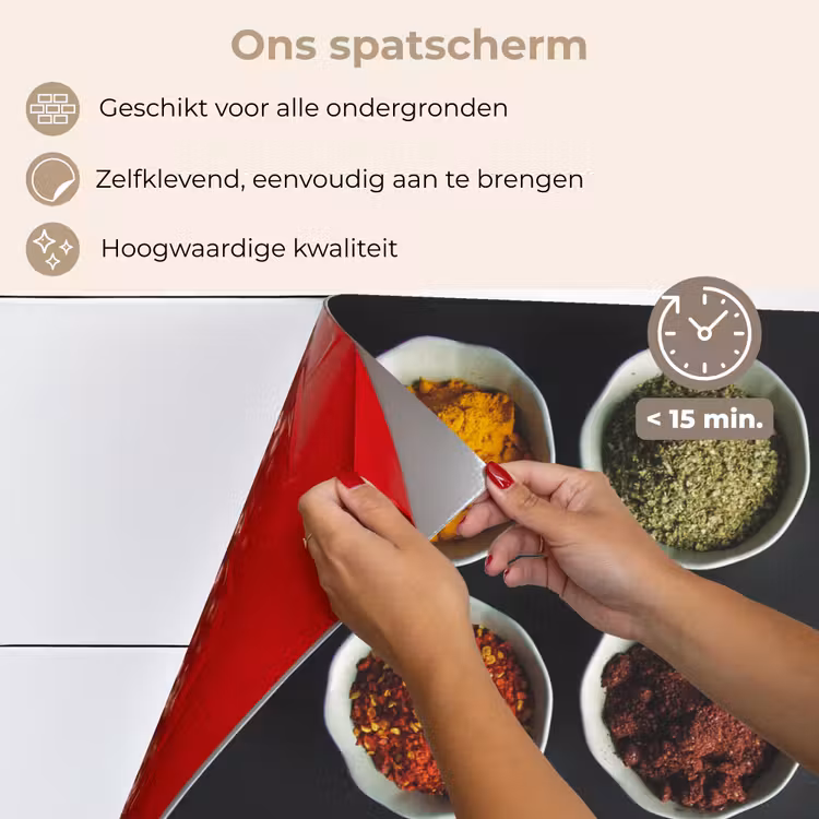 Kruiden Mozaïek keuken achterwand spatscherm klein -spatscherm_NL