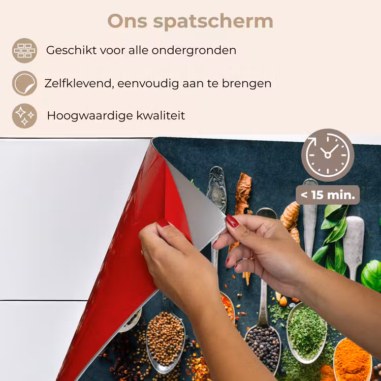 Kruiden - Specerijen - Lepels keuken achterwand spatscherm klein -spatscherm_NL