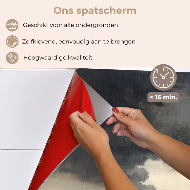 Kust - Golven - Rots - Storm keuken achterwand spatscherm klein -spatscherm_NL