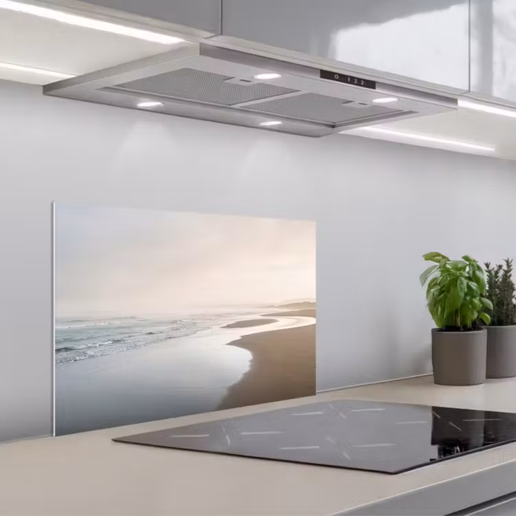 Kustlijn - Strand - Oceaan keuken achterwand spatscherm klein -3d_schuin