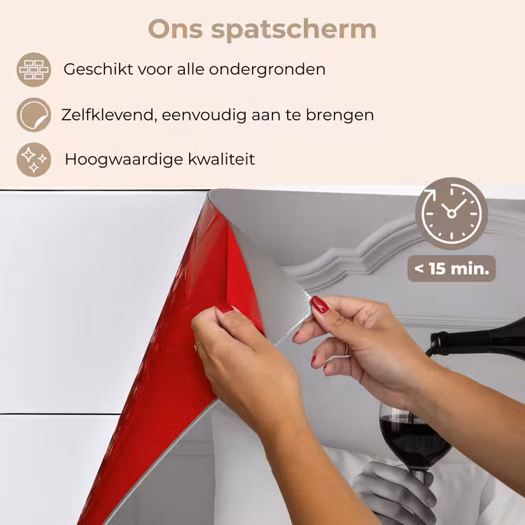 Lakens - Armen - Wijn - Glas keuken achterwand spatscherm klein -spatscherm_NL