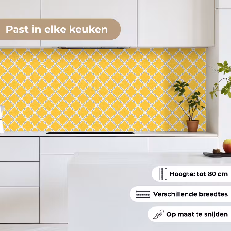 Lantaarn - Arabesk - Elegant - Geel keuken achterwand 2 middel 871 -sfeer4_NL