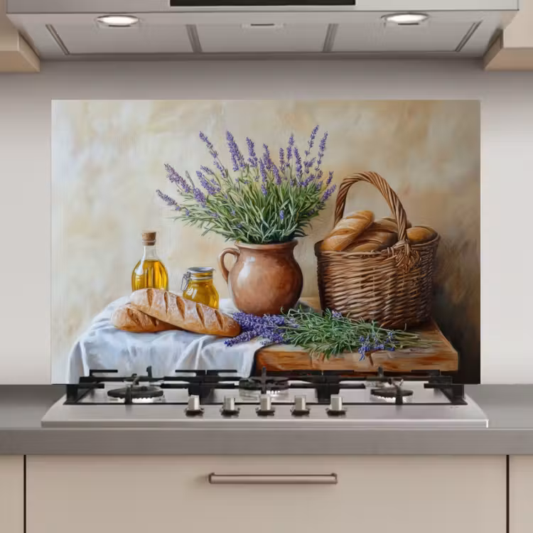Lavendel - Brood - Stilleven keuken achterwand spatscherm klein -3d_website