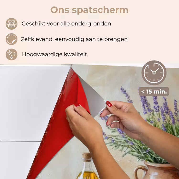 Lavendel - Brood - Stilleven keuken achterwand spatscherm klein -spatscherm_NL