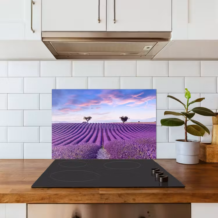 Lavendel - Natuur - Paars - Bomen - Bloemen keuken achterwand spatscherm klein -sfeer2