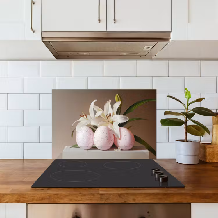 Lelies - Eieren - Pasen keuken achterwand spatscherm klein -sfeer2