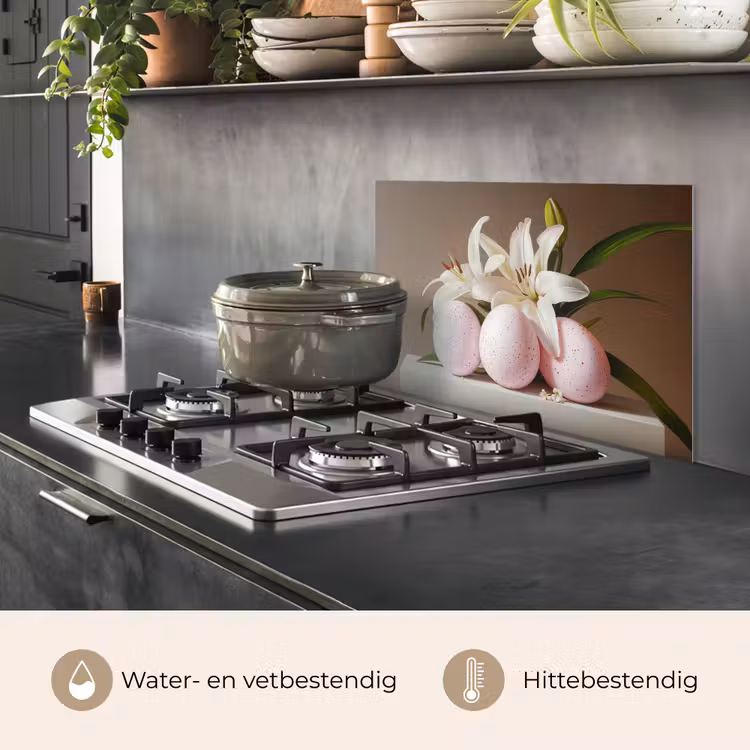 Lelies - Eieren - Pasen keuken achterwand spatscherm klein -usp_NL