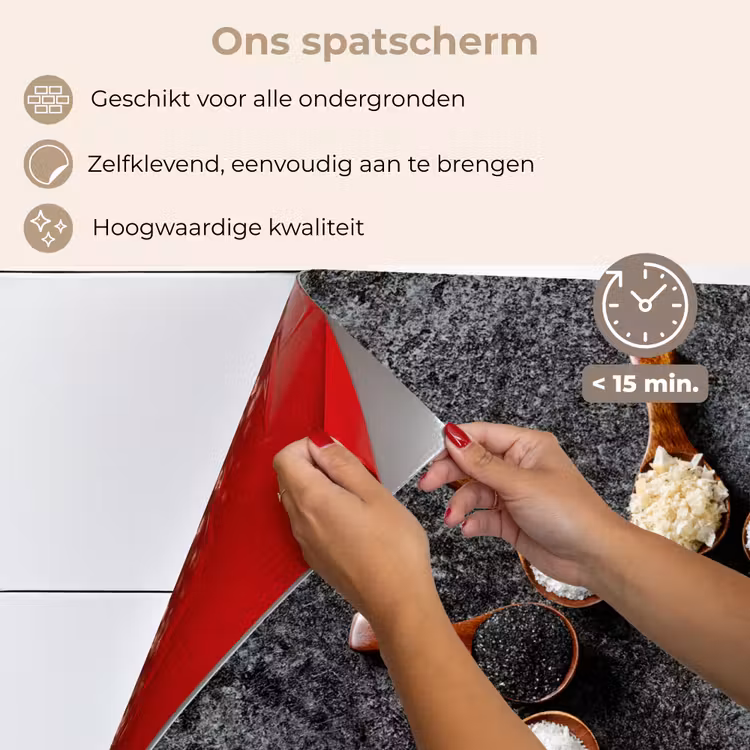 Lepel - Kruiden - Specerijen - Keuken - Industrieel keuken achterwand spatscherm klein -spatscherm_NL