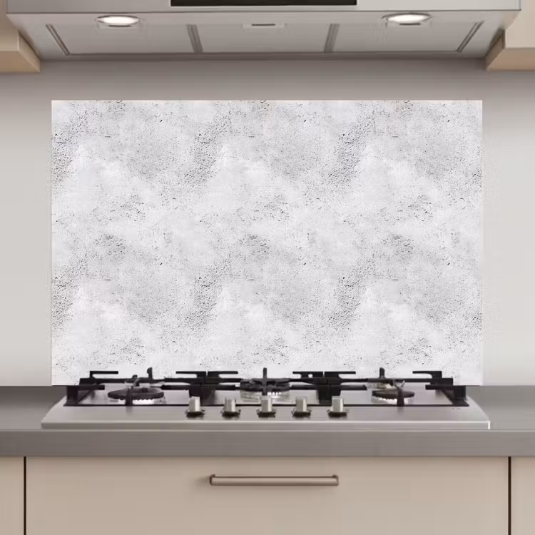 Lichtgrijs - Ruw - Subtiel keuken achterwand spatscherm klein 900 -3d_website
