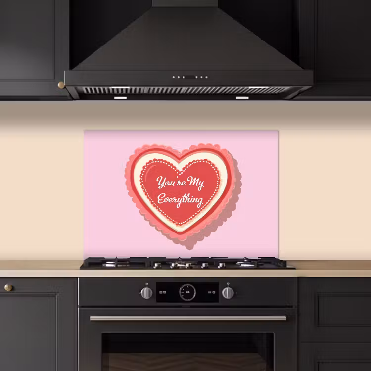 Liefde - Hart - Valentijn keuken achterwand spatscherm klein -sfeer1