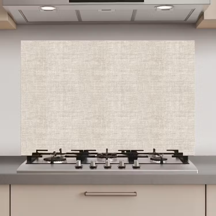Linnen - Textuur - Beige keuken achterwand spatscherm klein 900 -3d_website